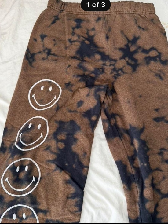 PacSun Pants - Pacsun Tie-Dye Brown & Black Smile Jogger Pants